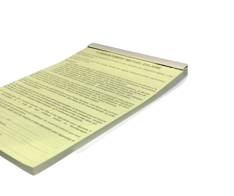 Achetez des fiches de consentement