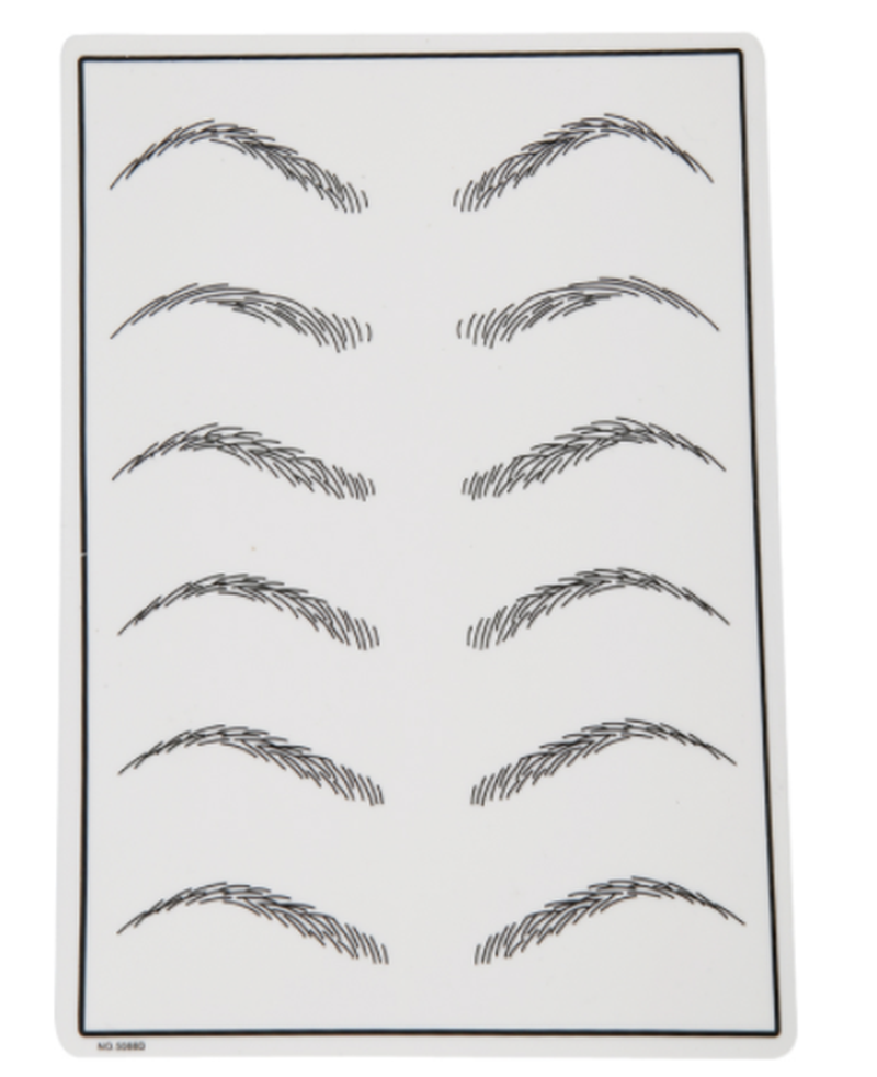 Peau d'entrainement sourcils